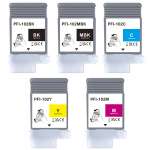 5 Pack Compatible Canon PFI-102 PFI102 Ink Cartridge Set (1BK,1MBK,1C,1M,1Y)