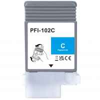 1 x Compatible Canon PFI-102C Cyan Ink Cartridge 