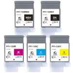 5 Pack Compatible Canon PFI-120 PFI120 Ink Cartridge Set (1BK,1MBK,1C,1M,1Y)