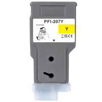 1 x Compatible Canon PFI-207Y Yellow Ink Cartridge 