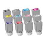 12 Pack Compatible Canon PFI-4100 Ink Cartridge Set (1MBK,1C,1M,1Y,1R,1GY,1CO,1PBK,1PC,1PM,1B,1PGY)