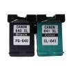 2 Pack Compatible Canon PG-640XL CL-641XL Ink Cartridge Set (1BK,1C)