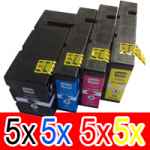 20 Pack Compatible Canon PGI-1600XL PGI1600XL Ink Cartridge High Yield Set (5BK,5C,5M,5Y)
