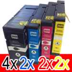 10 Pack Compatible Canon PGI-2600XL PGI2600XL Ink Cartridge High Yield Set (4BK,2C,2M,2Y)