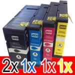 5 Pack Compatible Canon PGI-2600XL PGI2600XL Ink Cartridge High Yield Set (2BK,1C,1M,1Y)