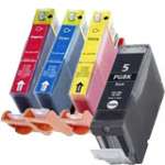 4 Pack Compatible Canon PGI-5 CLI-8 Ink Cartridge Set (1BK,1C,1M,1Y)