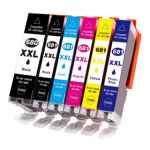 6 Pack Compatible Canon PGI-680XXL CLI-681XXL Ink Cartridge Extra High Yield Set (1BK,1PBK,1C,1M,1Y,1PB)