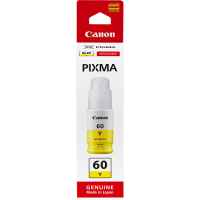 1 x Genuine Canon GI-60Y Yellow Ink Bottle