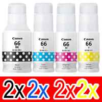 8 Pack Genuine Canon GI-66 GI66 Ink Bottle Set (2BK,2C,2M,2Y)