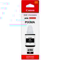 1 x Genuine Canon GI-690BK Black Ink Bottle