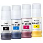 4 Pack Genuine Canon PFI-050 Ink Cartridge Set (1BK,1C,1M,1Y)