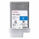 1 x Genuine Canon PFI-102C Cyan Ink Cartridge