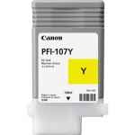 1 x Genuine Canon PFI-107Y Yellow Ink Cartridge