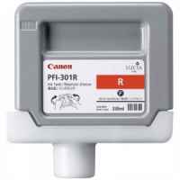 1 x Genuine Canon PFI-301R Red Ink Cartridge