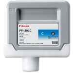 1 x Genuine Canon PFI-303C Cyan Ink Cartridge