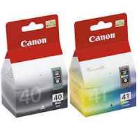 2 Pack Genuine Canon PG-40 CL-41 Ink Cartridge Set