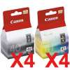 8 Pack Genuine Canon PG-40 CL-41 Ink Cartridge Set (4BK,4C)