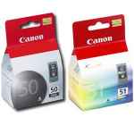 2 Pack Genuine Canon PG-50 CL-51 Ink Cartridge Set