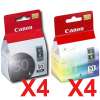 8 Pack Genuine Canon PG-50 CL-51 Ink Cartridge Set (4BK,4C)