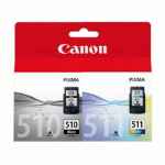 1 x Genuine Canon PG-510 CL-511 Ink Cartridge Twin Pack