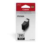 1 x Genuine Canon PG-595 Black Ink Cartridge Standard Yield