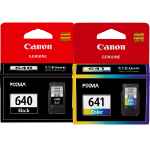 2 Pack Genuine Canon PG-640 CL-641 Ink Cartridge Set Standard Yield