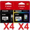 8 Pack Genuine Canon PG-640XL CL-641XL Ink Cartridge Set High Yield (4BK,4C)