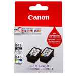 1 x Genuine Canon PG-645XL CL-646XL Ink Cartridge Twin Pack