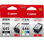 2 Pack Genuine Canon PG-645XL CL-646XL Ink Cartridge Set High Yield (1BK,1C)