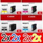 8 Pack Genuine Canon PGI-1600XL PGI-1600XL Ink Cartridge Set High Yield (2BK,2C,2M,2Y)