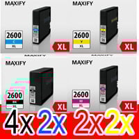 10 Pack Genuine Canon PGI-2600XL PGI-2600XL Ink Cartridge Set High Yield (4BK,2C,2M,2Y)