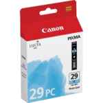 1 x Genuine Canon PGI-29PC Photo Cyan Ink Cartridge