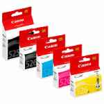 5 Pack Genuine Canon PGI-525 CLI-526 Ink Cartridge Set (1BK,1PBK,1C,1M,1Y)