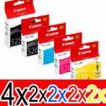 12 Pack Genuine Canon PGI-525 CLI-526 Ink Cartridge Set (4BK,2PBK,2C,2M,2Y)