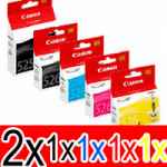 6 Pack Genuine Canon PGI-525 CLI-526 Ink Cartridge Set (2BK,1PBK,1C,1M,1Y)