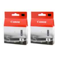 1 x Genuine Canon PGI-5BK Black Ink Cartridge Twin Pack