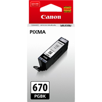 1 x Genuine Canon PGI-670BK Black Ink Cartridge