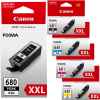5 Pack Genuine Canon PGI-680XXL CLI-681XXL Ink Cartridge Set Extra High Yield (1BK,1PBK,1C,1M,1Y)