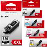 5 Pack Genuine Canon PGI-680XXL CLI-681XXL Ink Cartridge Set Extra High Yield (1BK,1PBK,1C,1M,1Y)