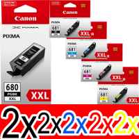 10 Pack Genuine Canon PGI-680XXL CLI-681XXL Ink Cartridge Set Extra High Yield (2BK,2PBK,2C,2M,2Y)