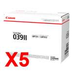 5 x Genuine Canon CART-039II Toner Cartridge High Yield