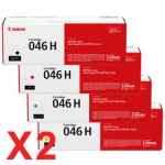 2 Lots of 4 Pack Genuine Canon CART-046H Toner Cartridge Set High Yield