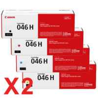 2 Lots of 4 Pack Genuine Canon CART-046H Toner Cartridge Set High Yield