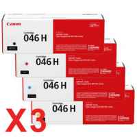 3 Lots of 4 Pack Genuine Canon CART-046H Toner Cartridge Set High Yield