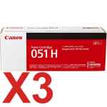 3 x Genuine Canon CART-051H Toner Cartridge High Yield