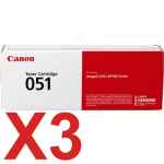 3 x Genuine Canon CART-051 Toner Cartridge