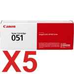 5 x Genuine Canon CART-051 Toner Cartridge