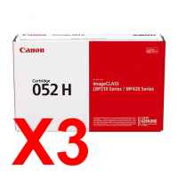 3 x Genuine Canon CART-052H Toner Cartridge High Yield