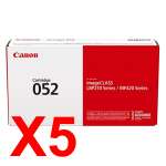 5 x Genuine Canon CART-052 Toner Cartridge
