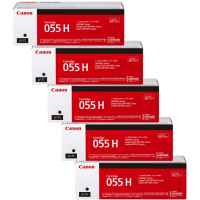 5 x Genuine Canon CART-055BKH Black Toner Cartridge High Yield